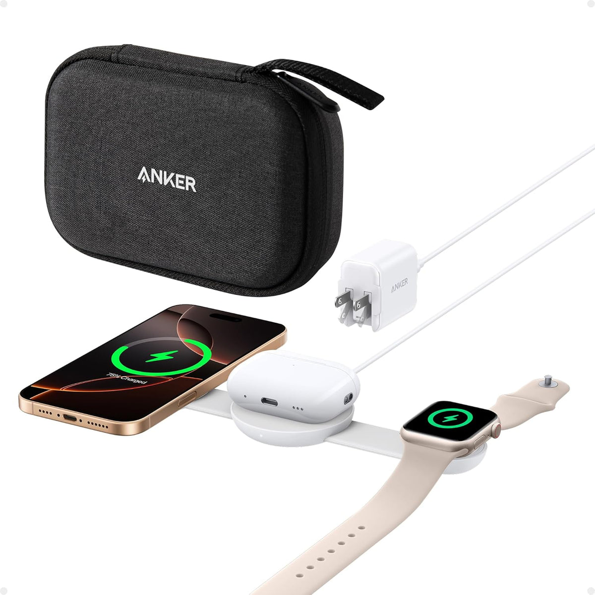 Anker MagGo 3-in-1 Foldable Qi2 Wireless Charging Pad