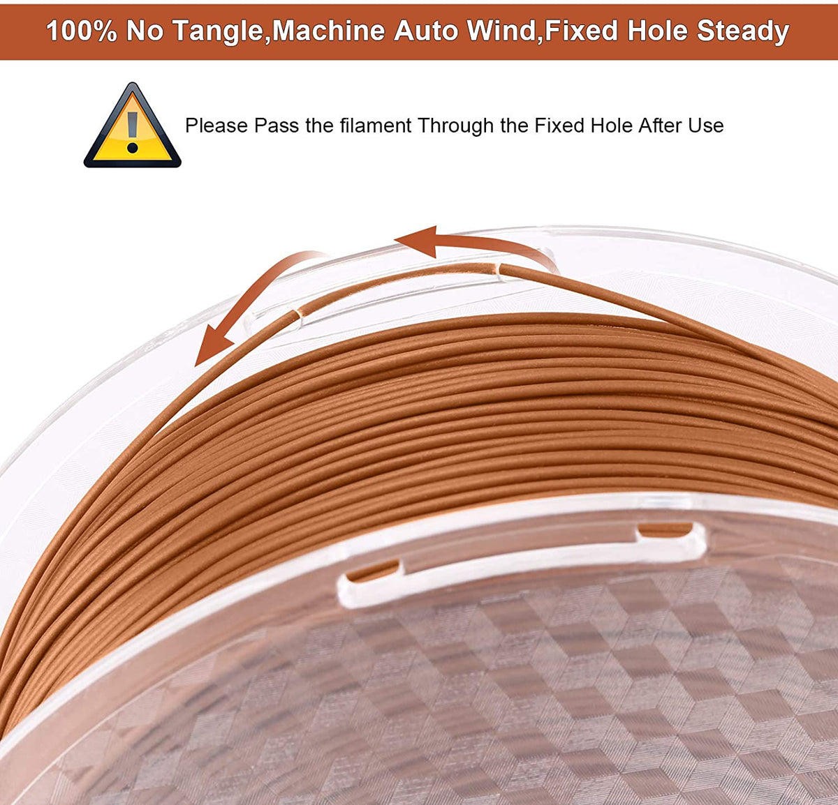 Amolen PLA Wood 1.75mm, 1KG/2.2LB