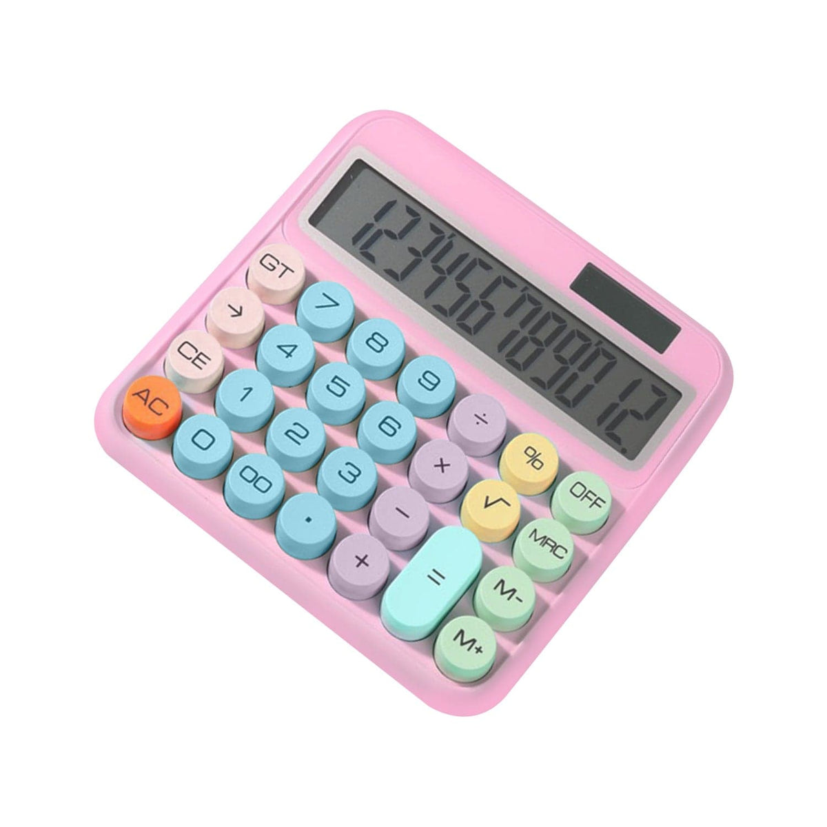 SaharaCase Pink KB52 desktop calculator with 12-digit display