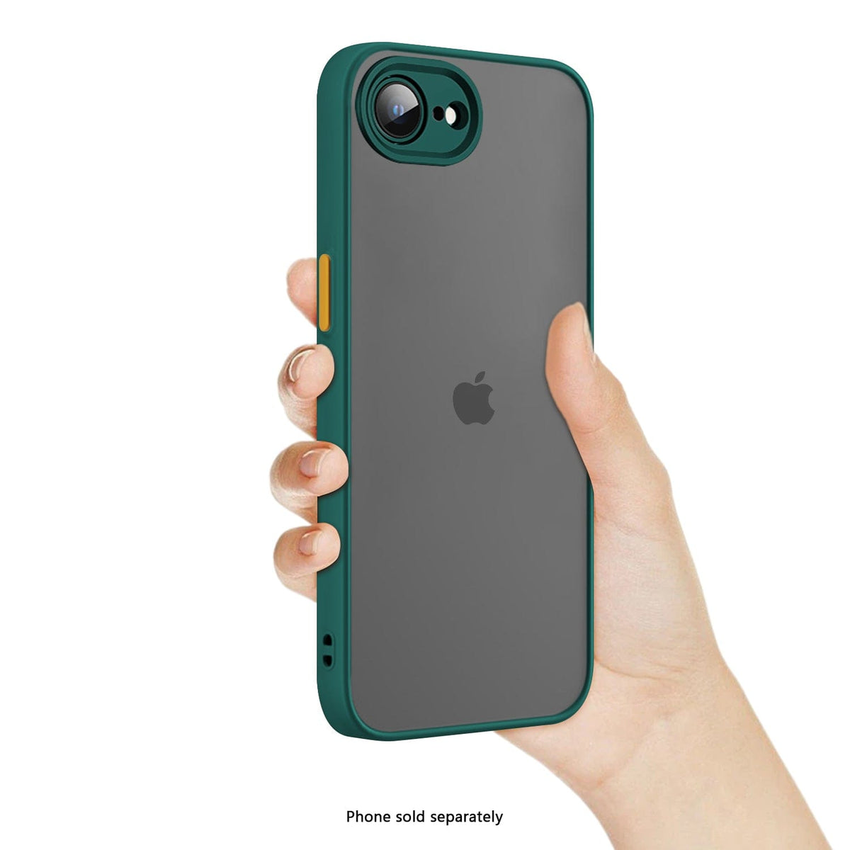SaharaCase Venture Clear Case for iPhone 17e & iPhone 16e — case demonstration with phone