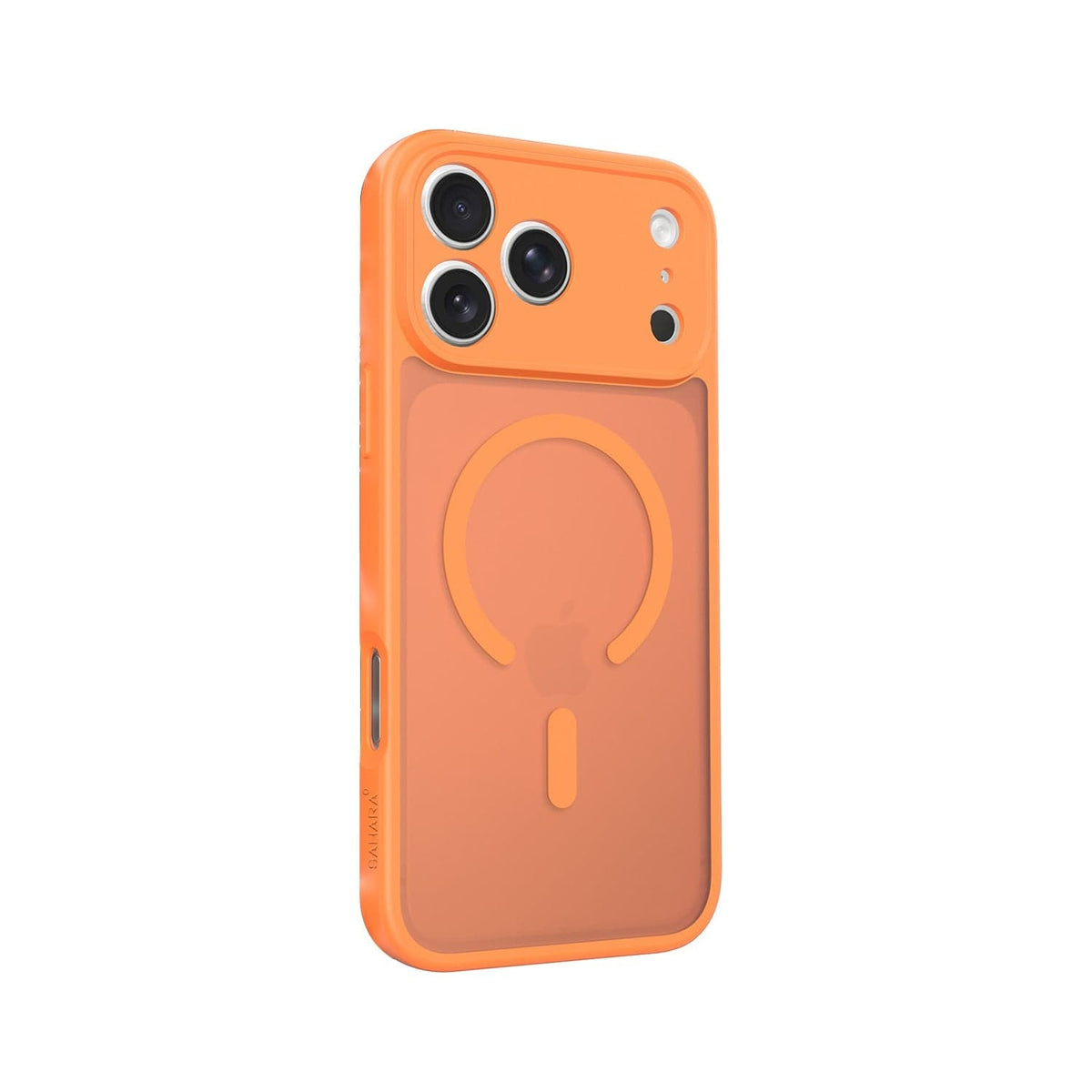 SaharaCase Venture Transparent Matte Slim Case for iPhone 17 Pro Max — orange rear view