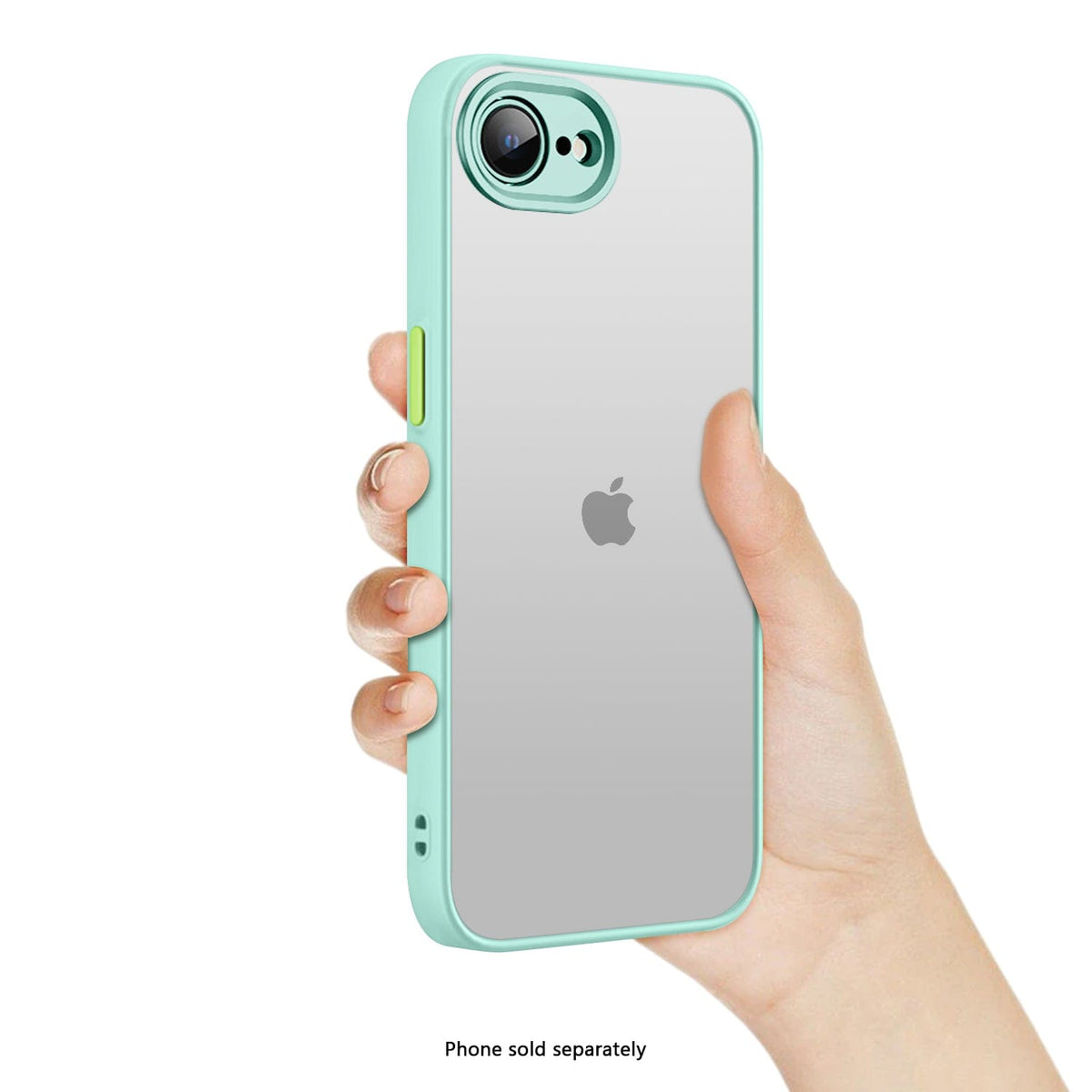 SaharaCase Venture Clear Case for iPhone 17e & iPhone 16e — case demonstration with phone