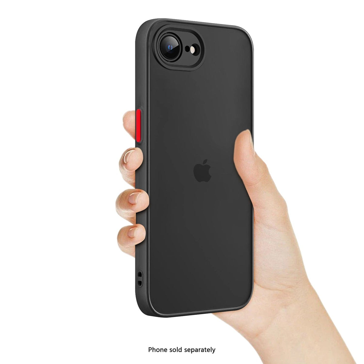 SaharaCase Venture Clear Case for iPhone 17e & iPhone 16e — case demonstration with phone