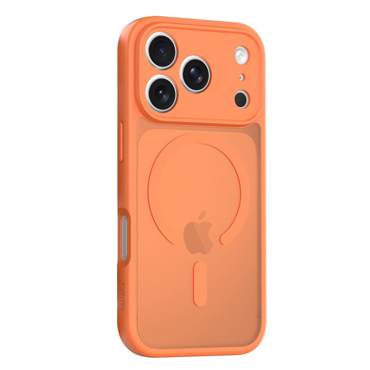 SaharaCase Venture Transparent Matte Slim Case for iPhone 17 Pro — orange rear view