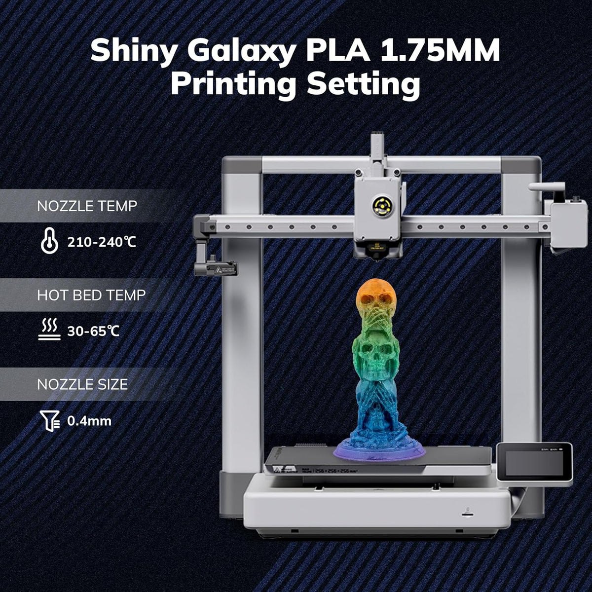 Amolen PLA Galaxy / Sparkle & Shiny 1.75mm, 1KG/2.2LB