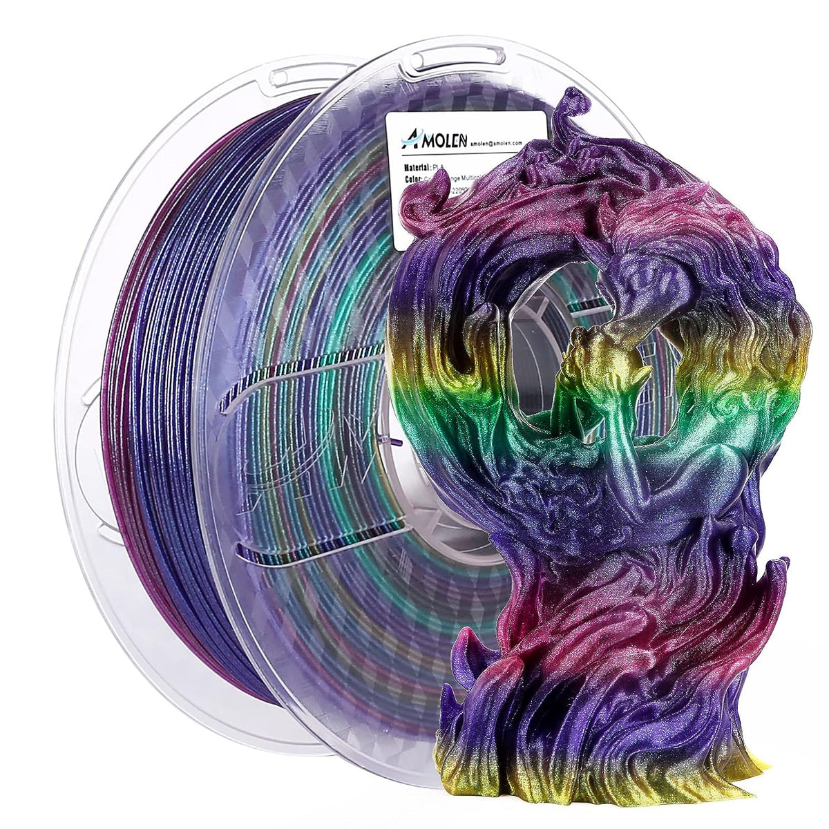 Amolen PLA Galaxy / Sparkle & Shiny 1.75mm, 1KG/2.2LB