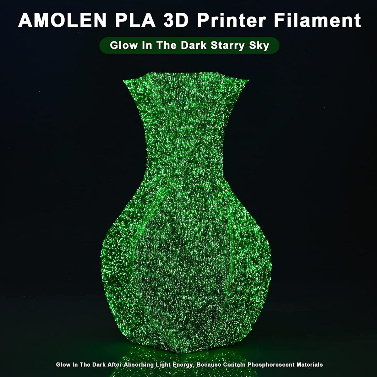 Amolen PLA Glow in the Dark Variety Pack (4x200g)