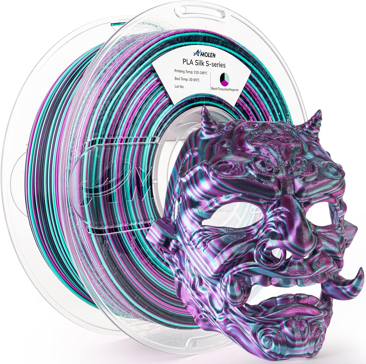 Amolen PLA Silk S-Series Filament, 1.75mm, 1kg