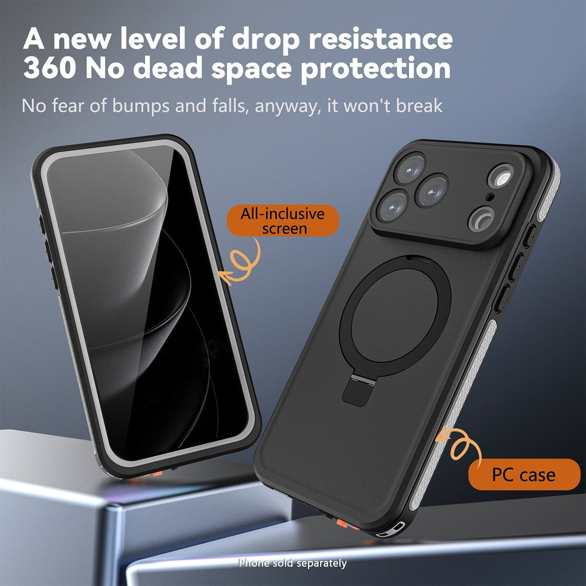 SaharaCase Oasis MagSafe-Compatible Waterproof Case for iPhone 17 Pro Max — layered case construction