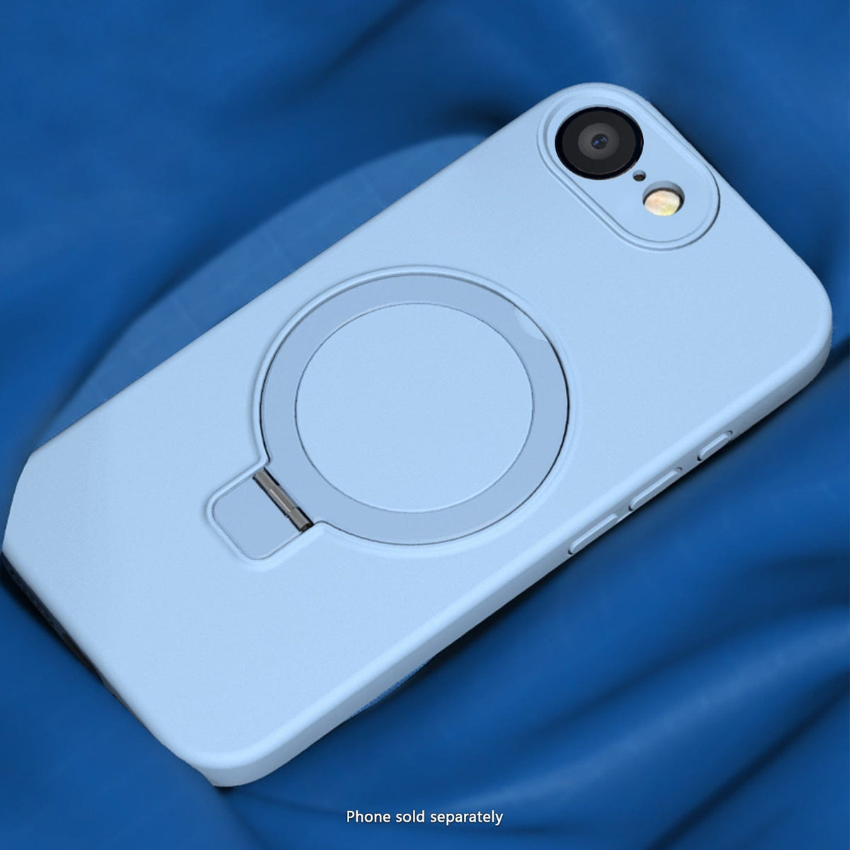 SaharaCase Venture Silicone Case for iPhone 17e & iPhone 16e — case demonstration with phone