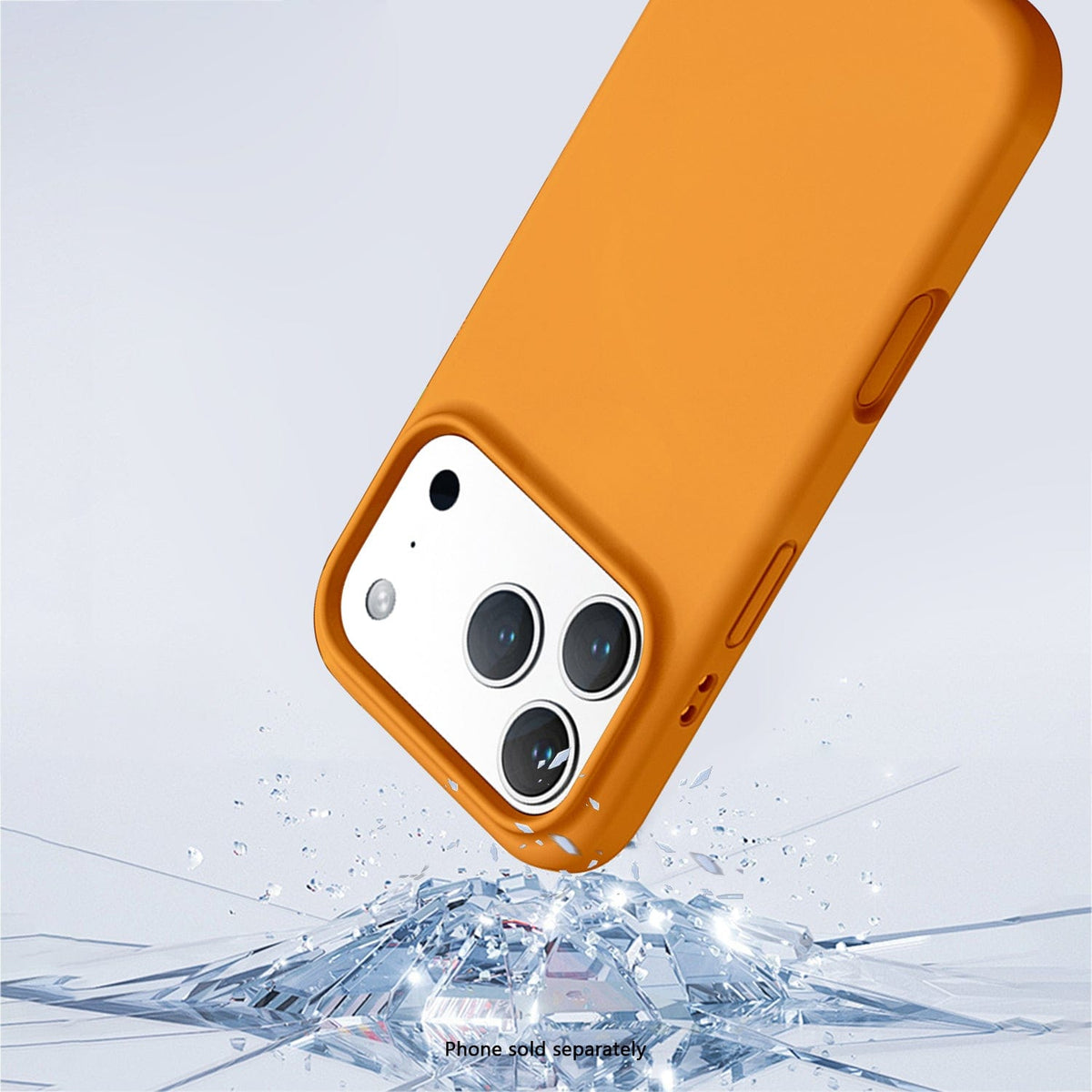 SaharaCase Venture MagSafe-Compatible Silicone Case for iPhone 17 Pro — corner detail illustration