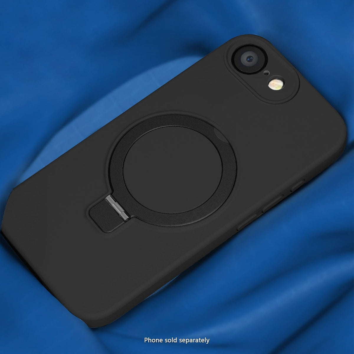 SaharaCase Venture Silicone Case for iPhone 17e & iPhone 16e — case demonstration with phone