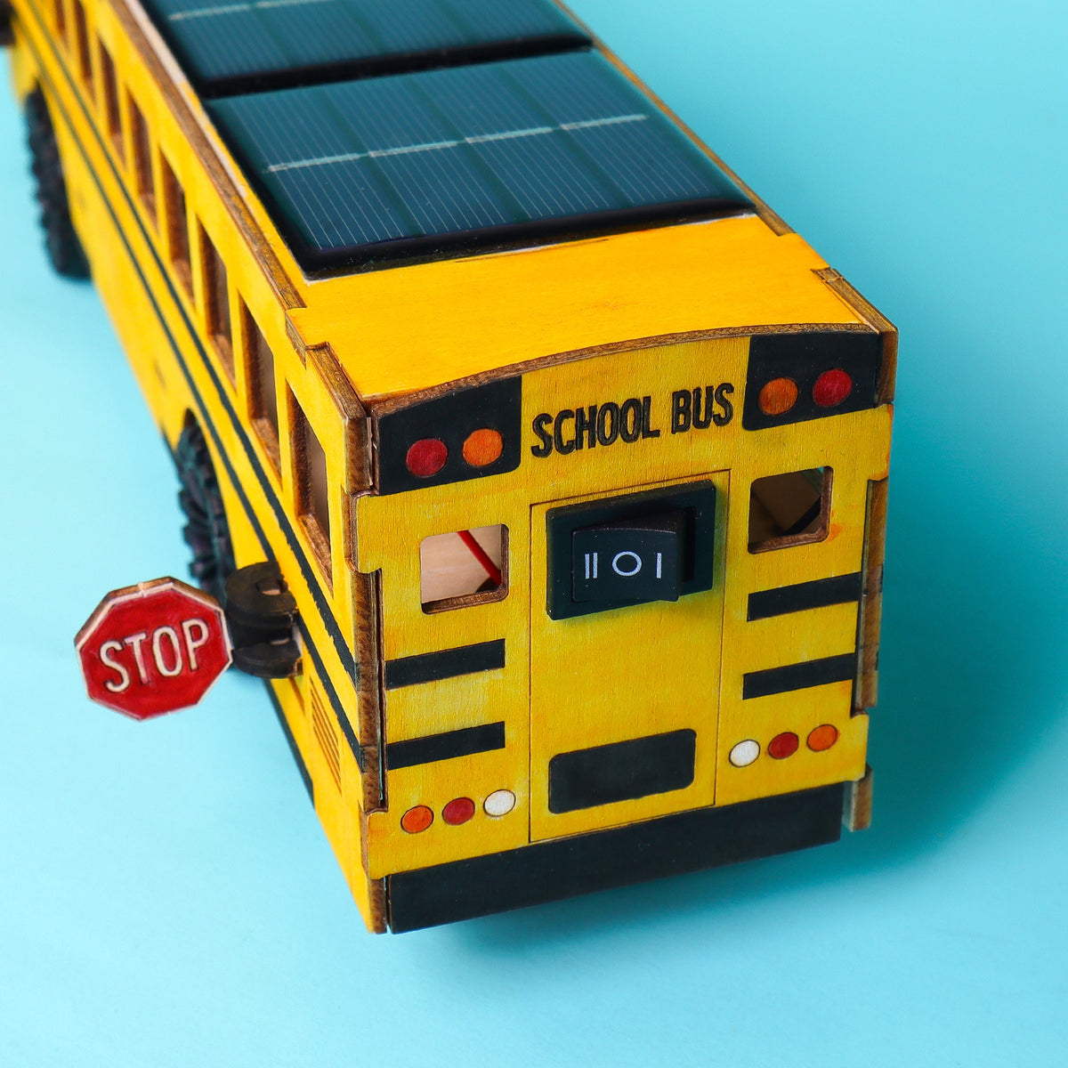 Kitsville Battery & Solar School Bus STEM Kit — rear switch