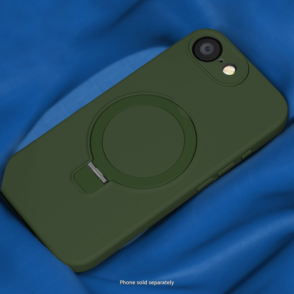 SaharaCase Venture Silicone Case for iPhone 17e & iPhone 16e — case demonstration with phone