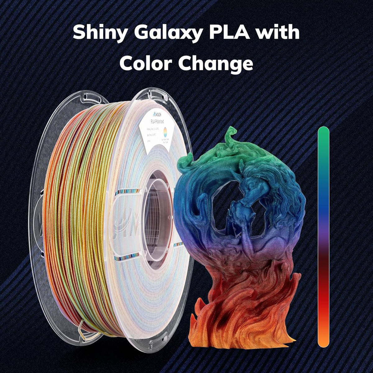 Amolen PLA Galaxy / Sparkle & Shiny 1.75mm, 1KG/2.2LB