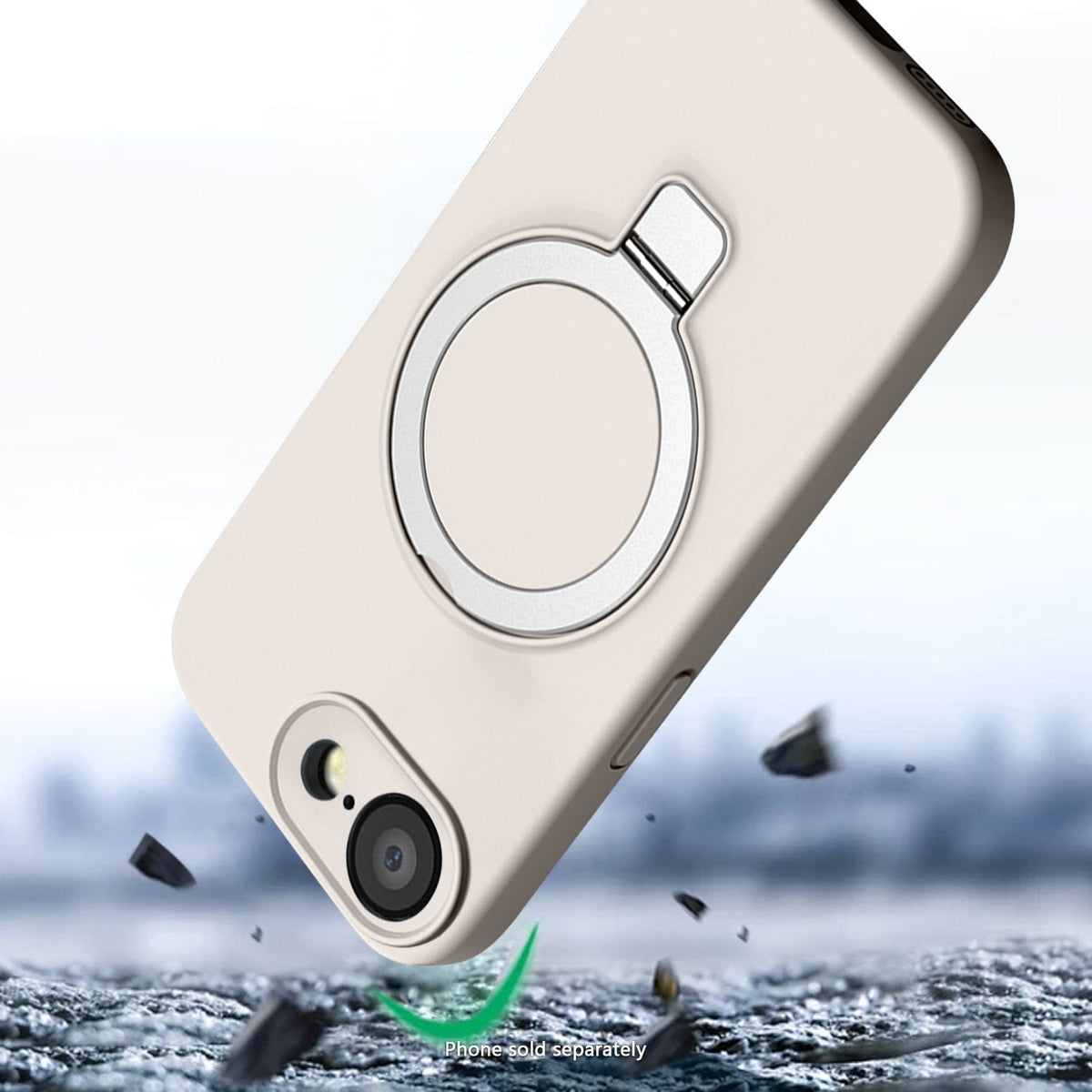 SaharaCase Venture Silicone Case for iPhone 17e & iPhone 16e — case fit and edge details