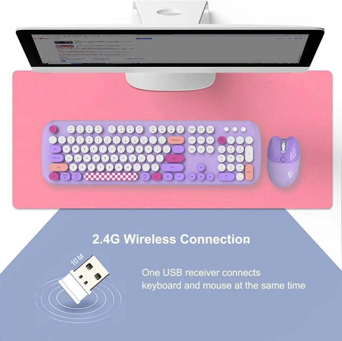 Purple KB12 USB wireless receiver illustration