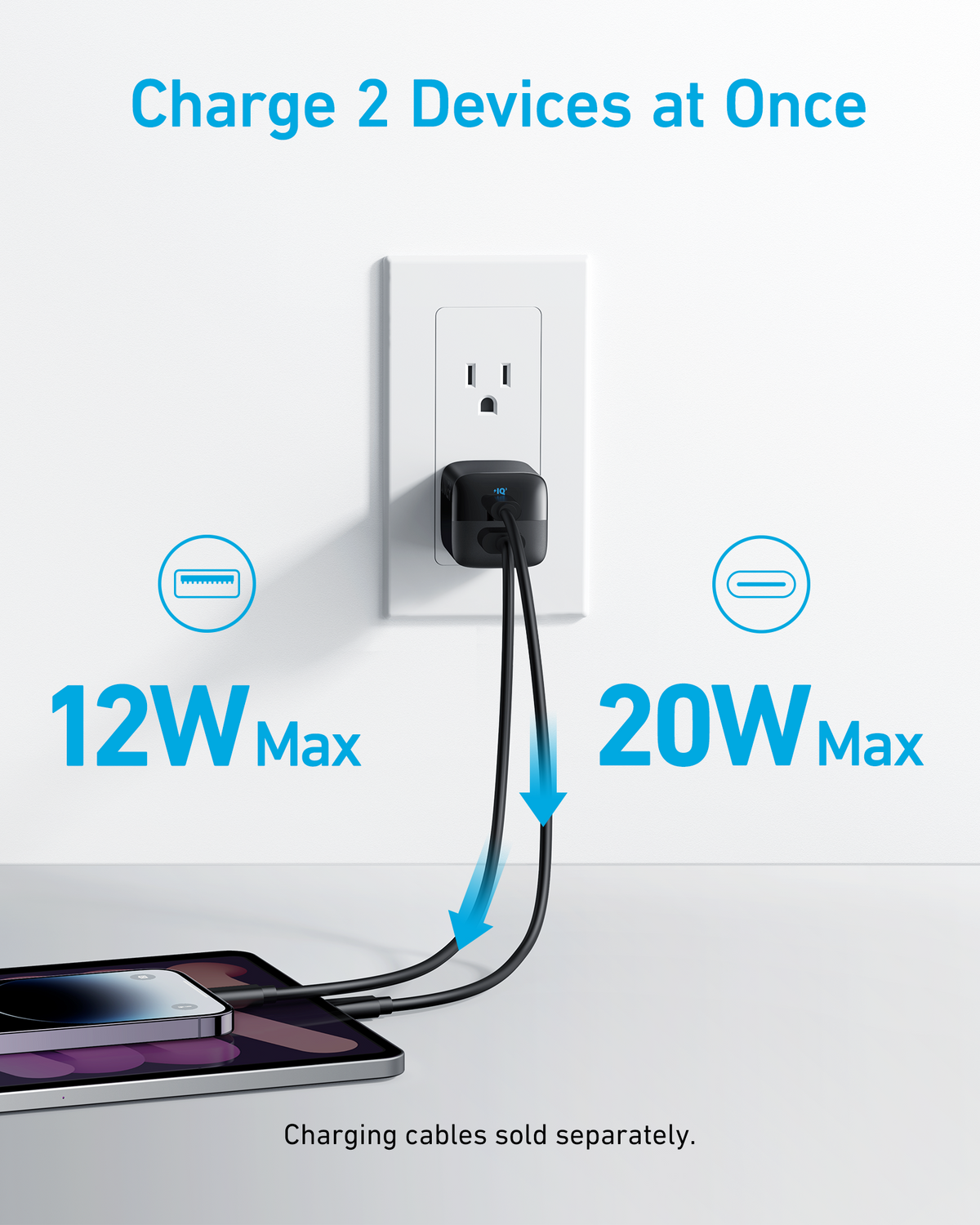 Anker 323 33W USB-C and USB-A Wall Charger