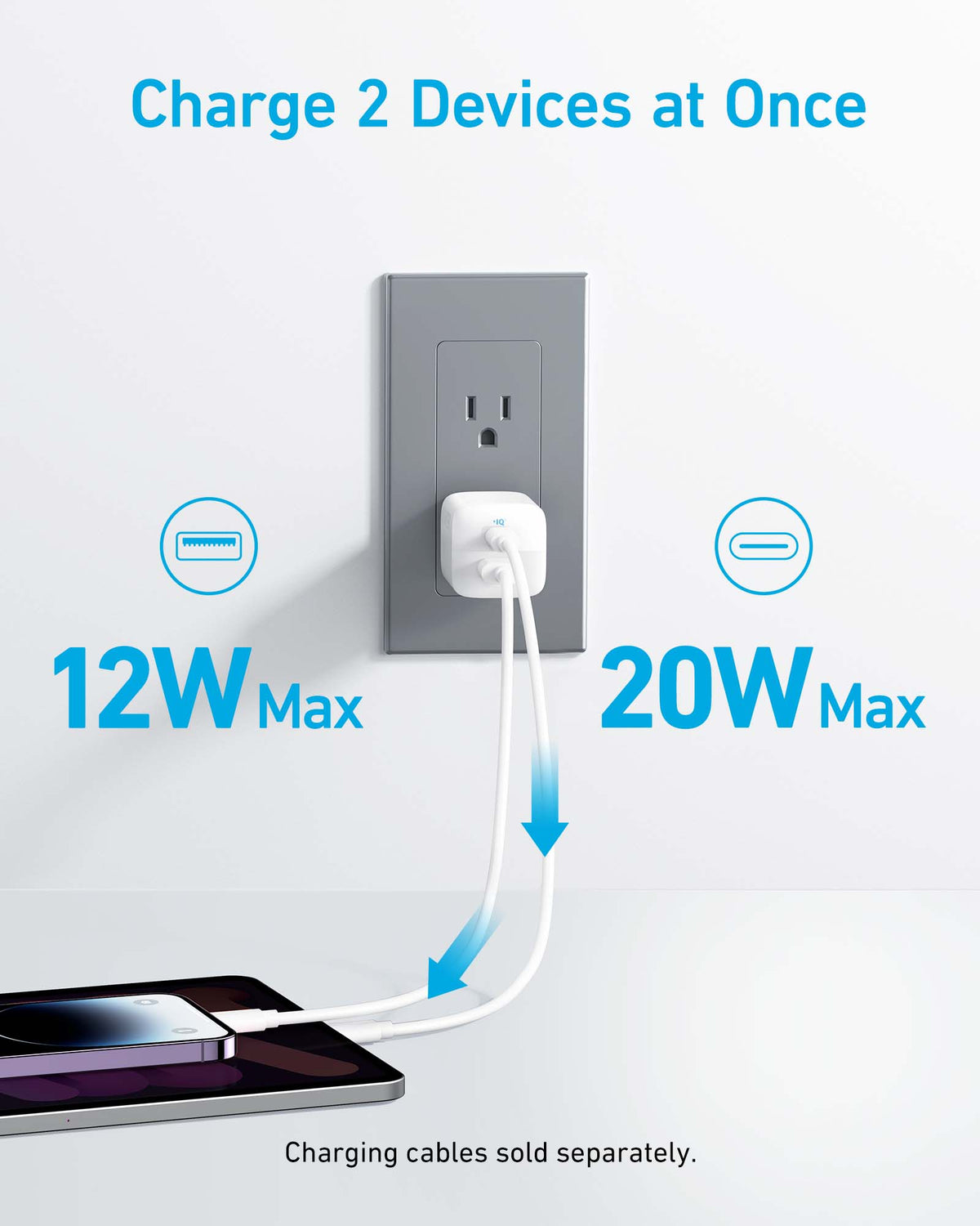 Anker 323 33W USB-C and USB-A Wall Charger