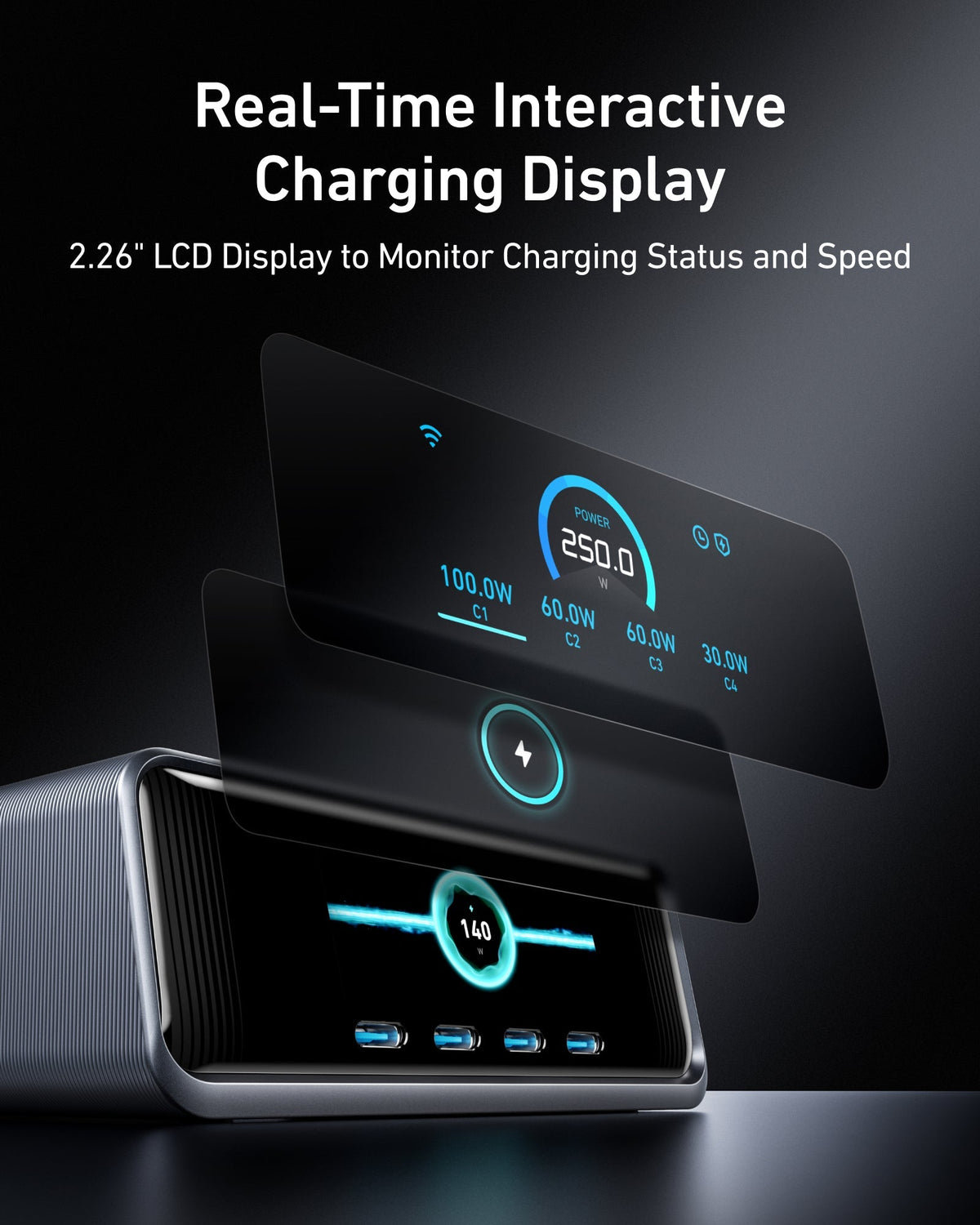 Anker Prime 250W 6-Port GaNPrime Desktop Charger