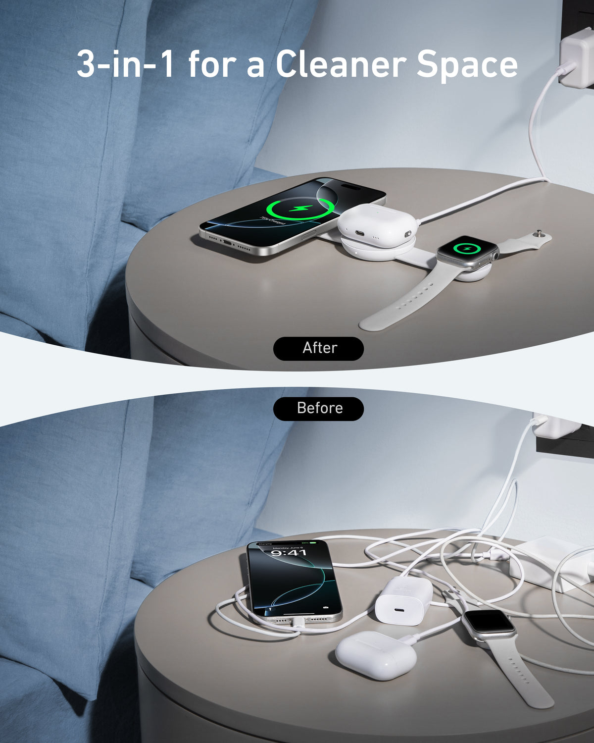 Anker MagGo 3-in-1 Foldable Qi2 Wireless Charging Pad