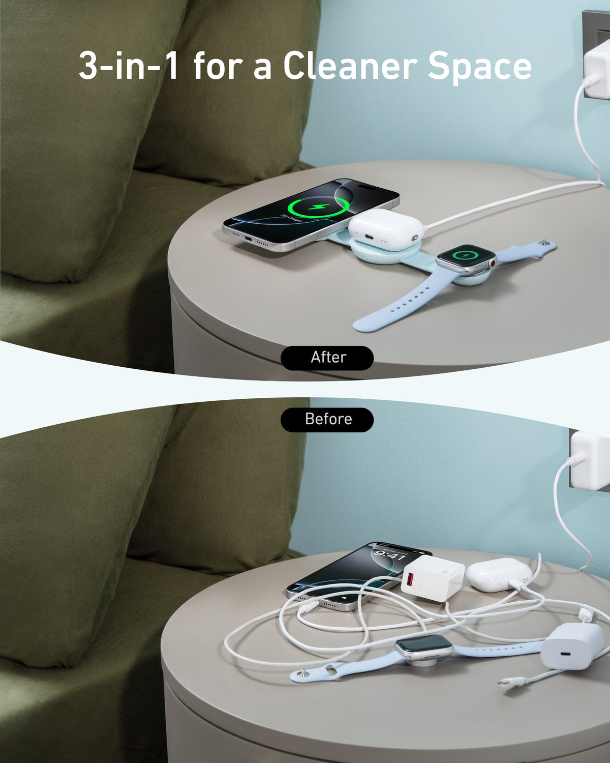 Anker MagGo 3-in-1 Foldable Qi2 Wireless Charging Pad