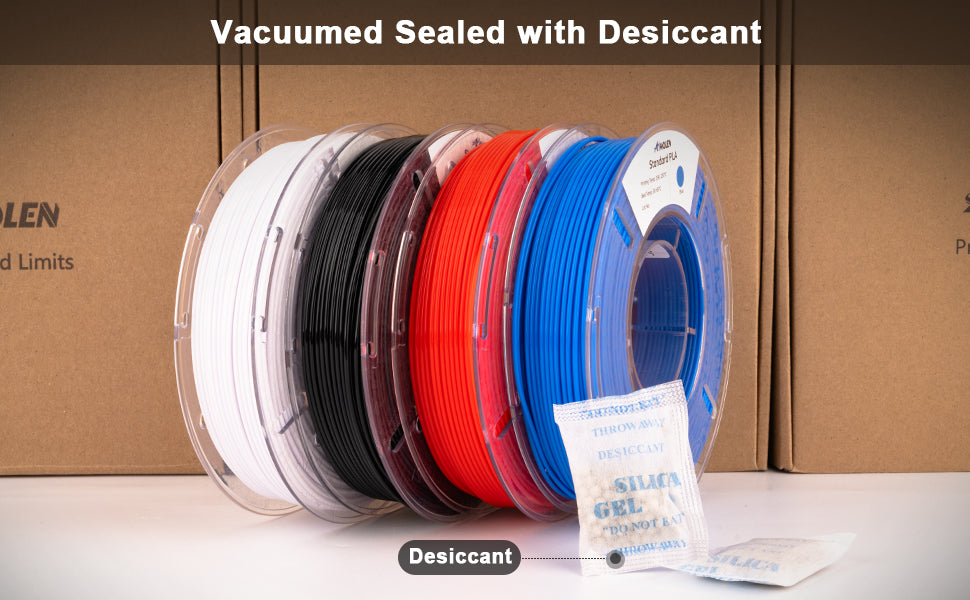 Amolen PLA Basic Variety Pack (4 x 250g), 1.75mm