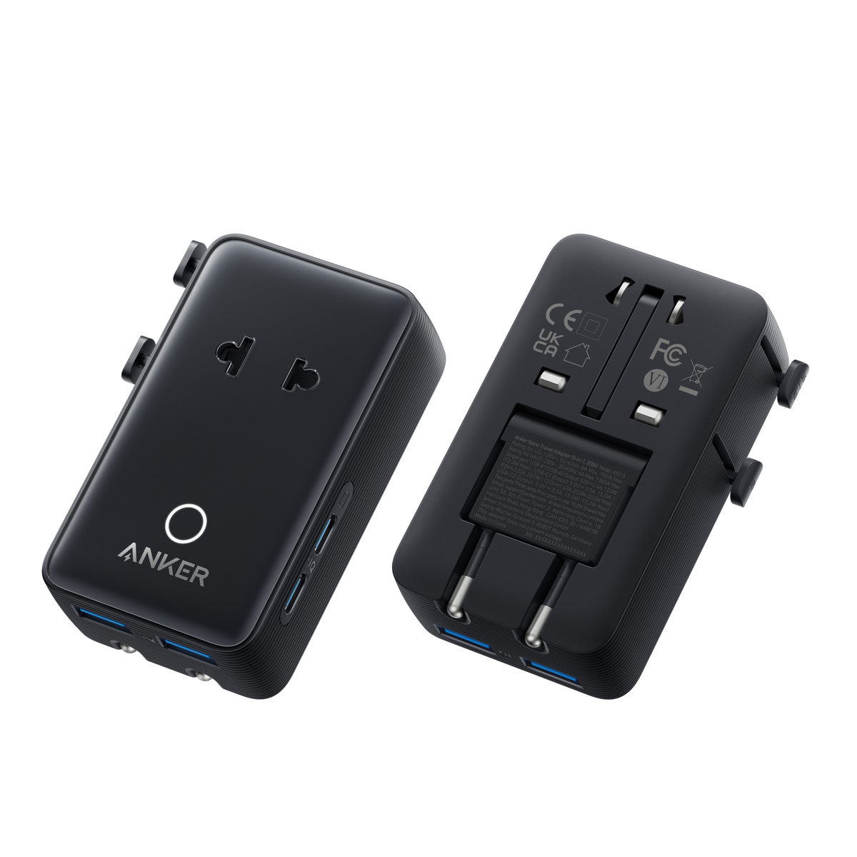 Anker Nano 20W 5-in-1 Travel Adapter