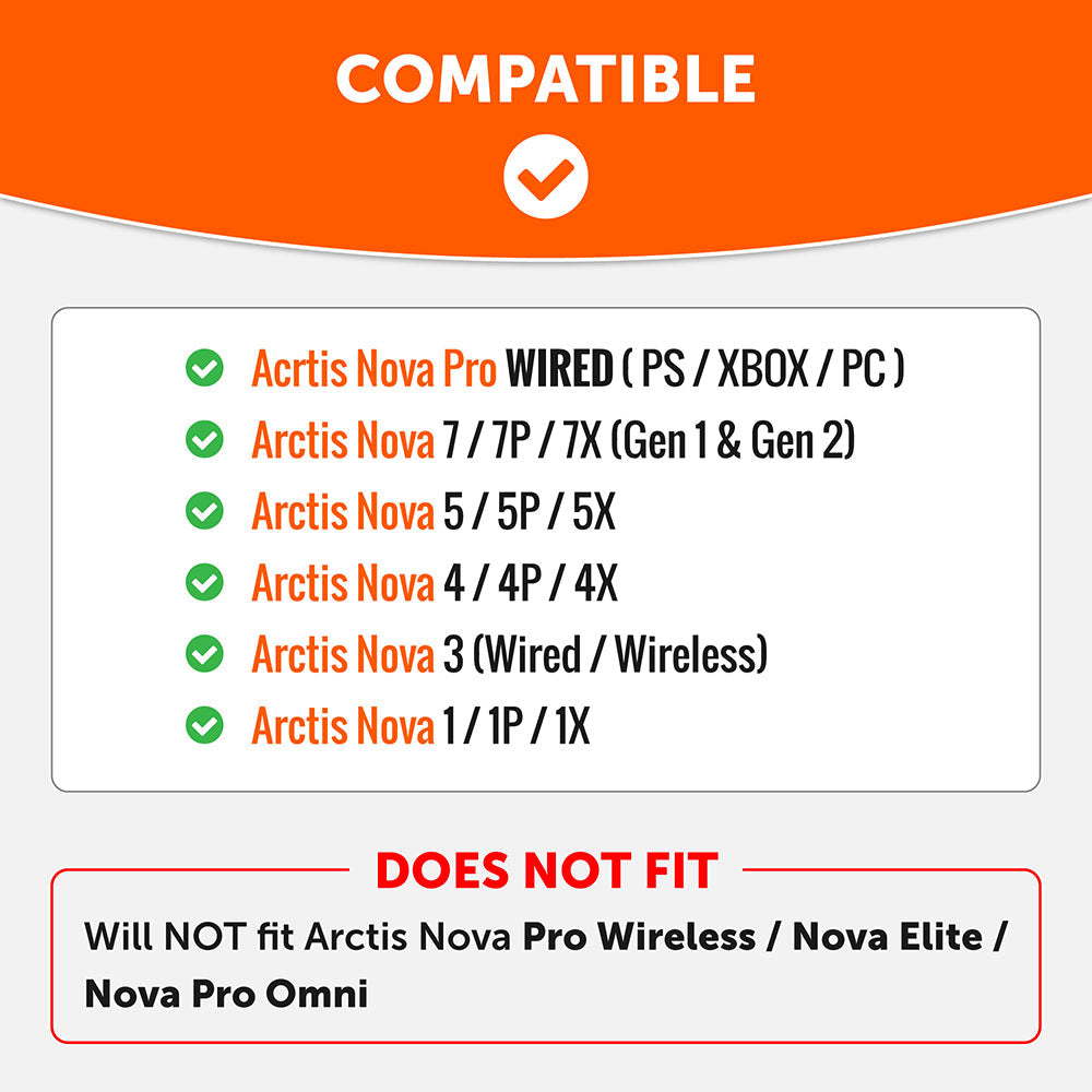 Wicked Cushions Arctis Nova Earpads - WC StealthZ