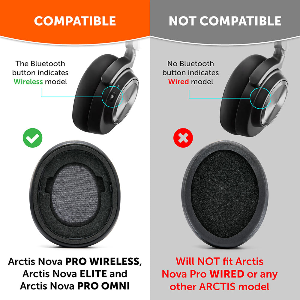 Wicked Cushions Nova Pro Wireless, Nova Elite & Nova Pro Omni Earpads - WC StealthZ