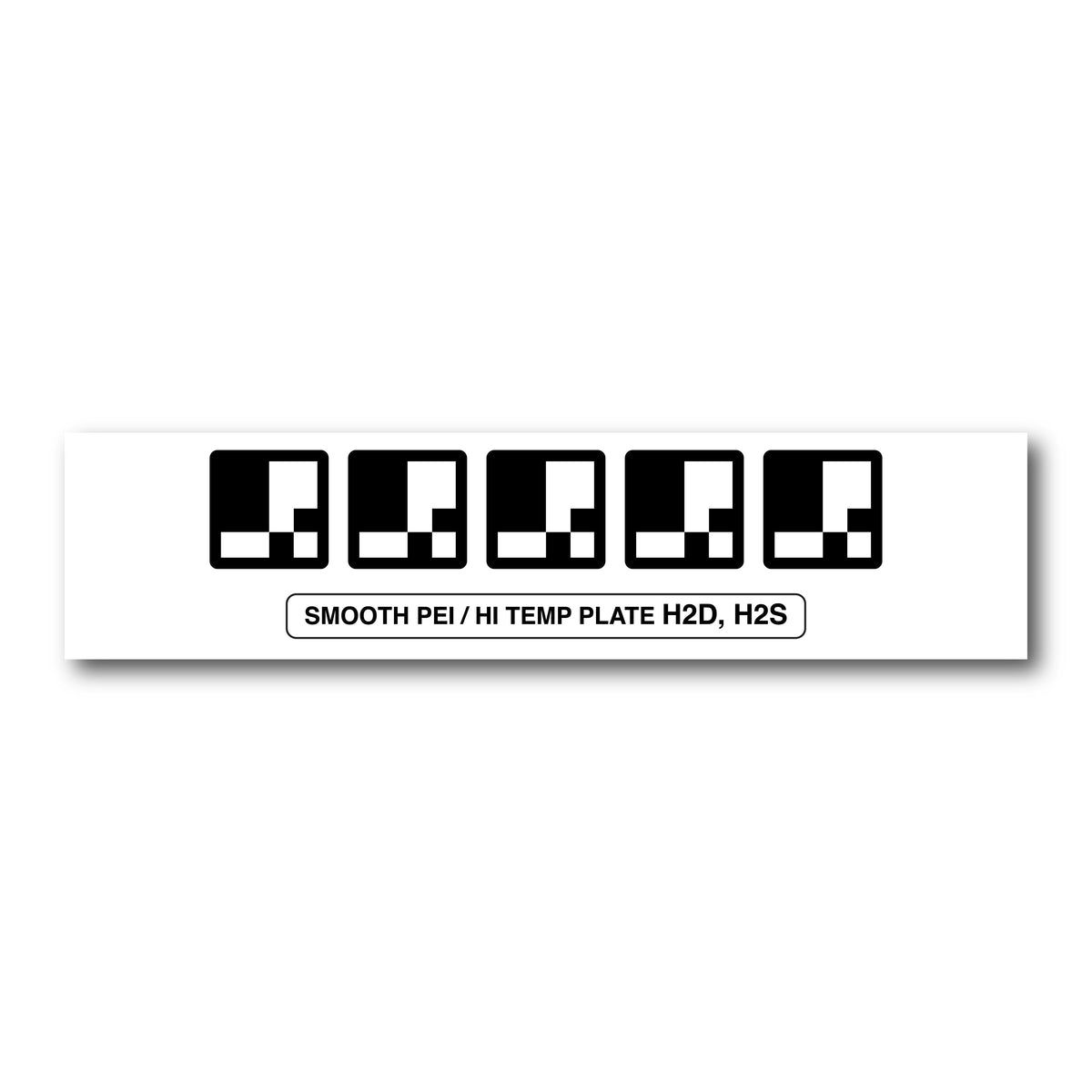 Printer plate identification code label