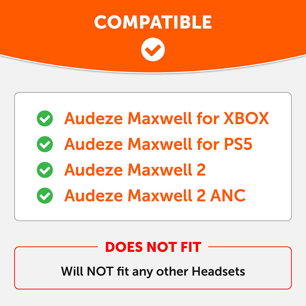 Wicked Cushions Silicone Headband for Audeze Maxwell 1, 2 and 2 ANC - WC HeadbandZ