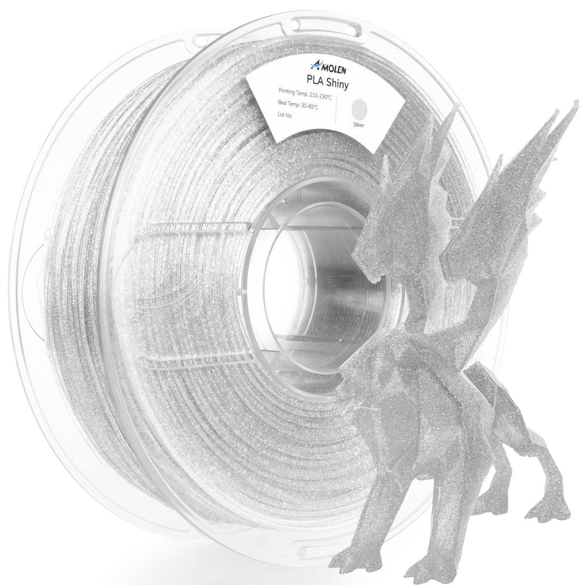Amolen PLA Shiny Glitter 1.75mm, 1KG/2.2LB