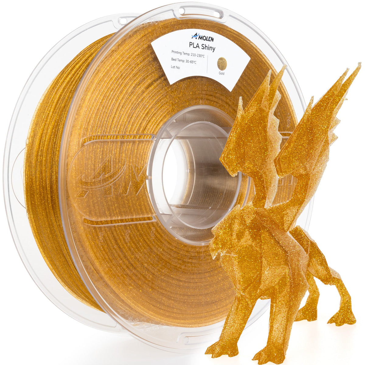 Amolen PLA Shiny Glitter 1.75mm, 1KG/2.2LB