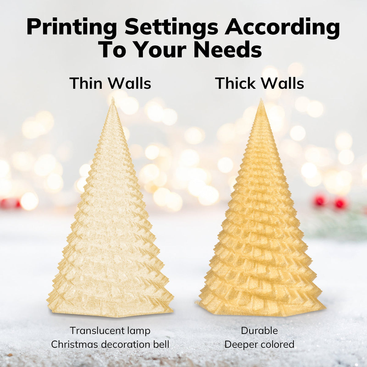 Amolen PLA Shiny Glitter Variety Pack (2x1KG) - 1.75MM