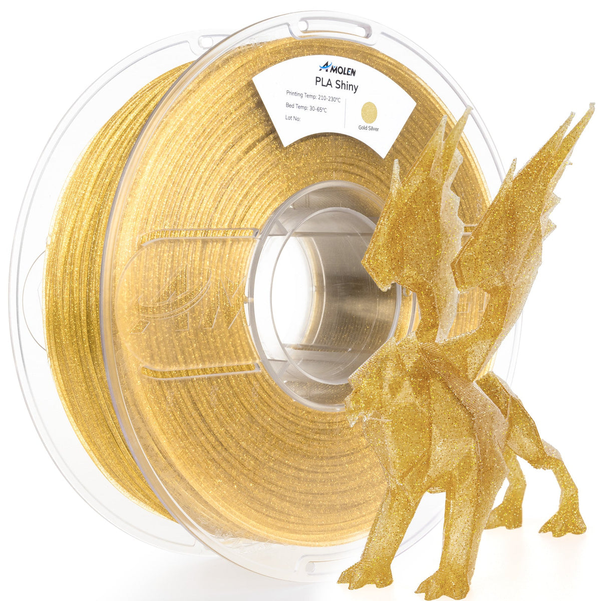 Amolen PLA Shiny Glitter 1.75mm, 1KG/2.2LB