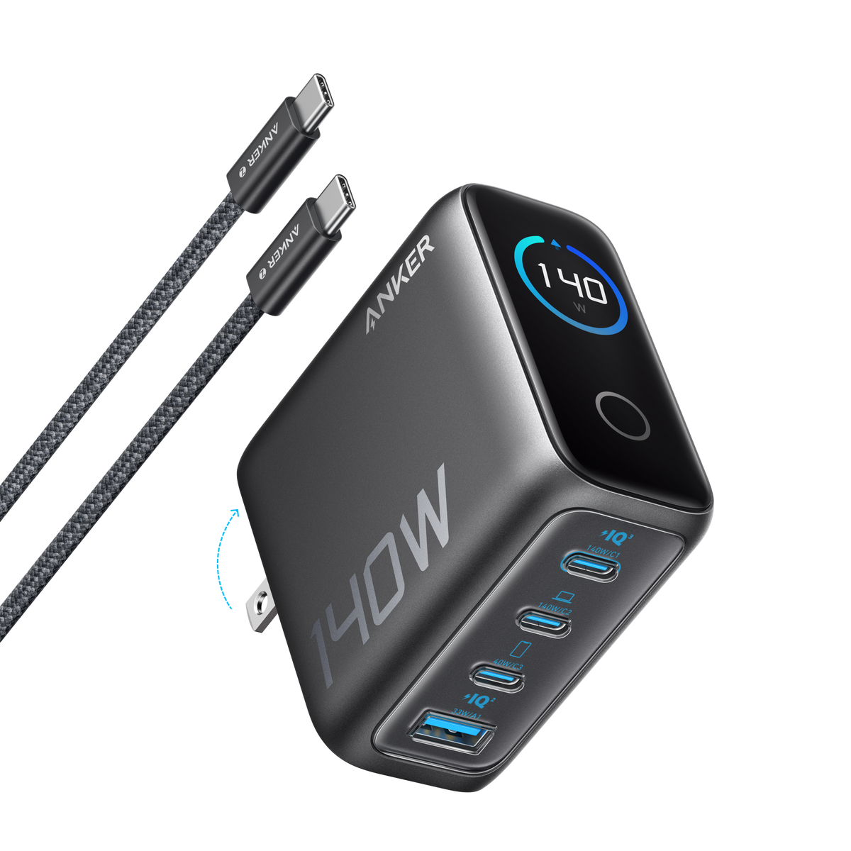 Anker 140W 4-Port USB-C Charger with Cable