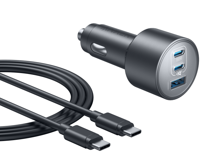 Anker Nano 167.5W 3-Port Car Charger with USB-C Cable