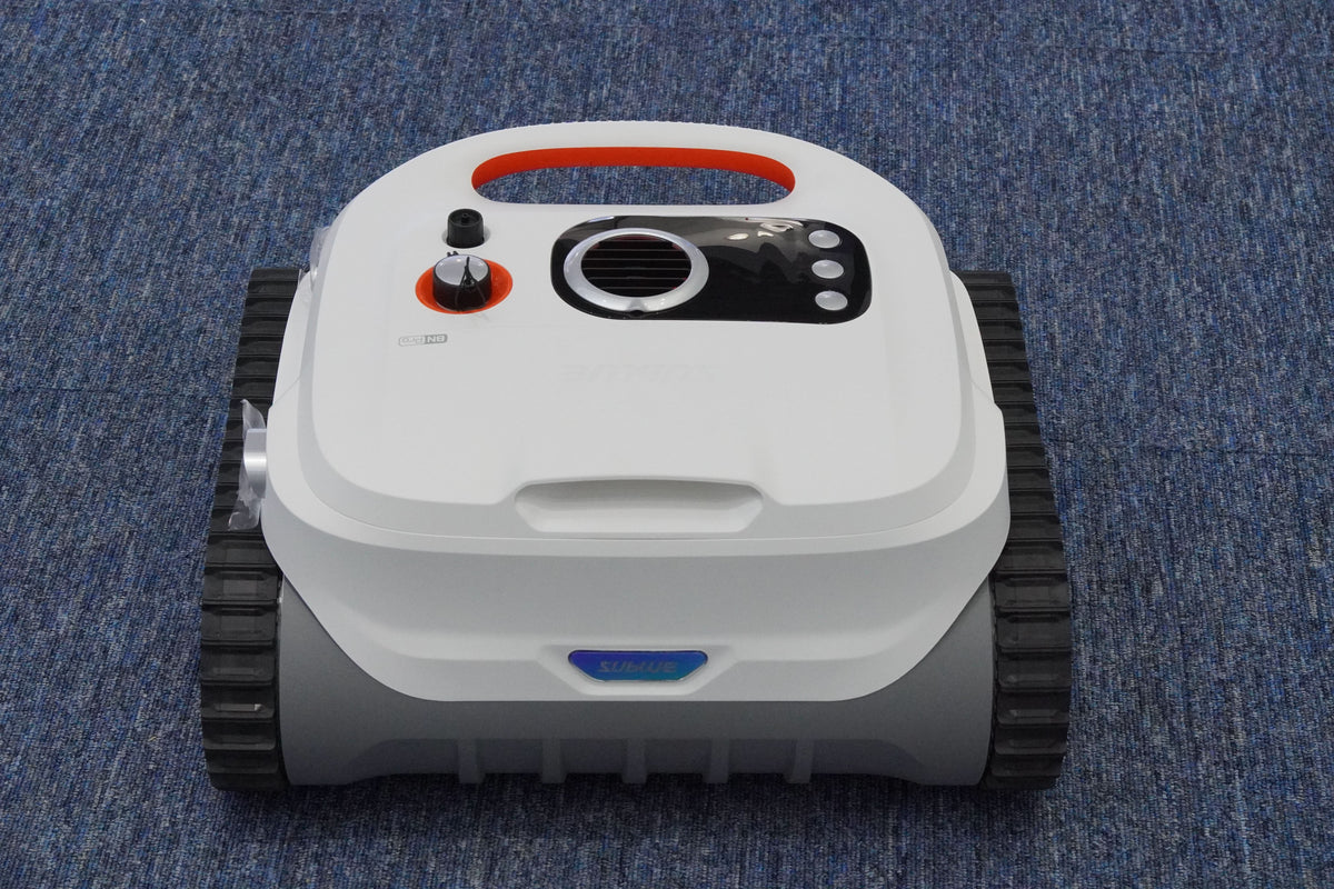 Sublue BN Pro robotic pool cleaner top view of controls and handle