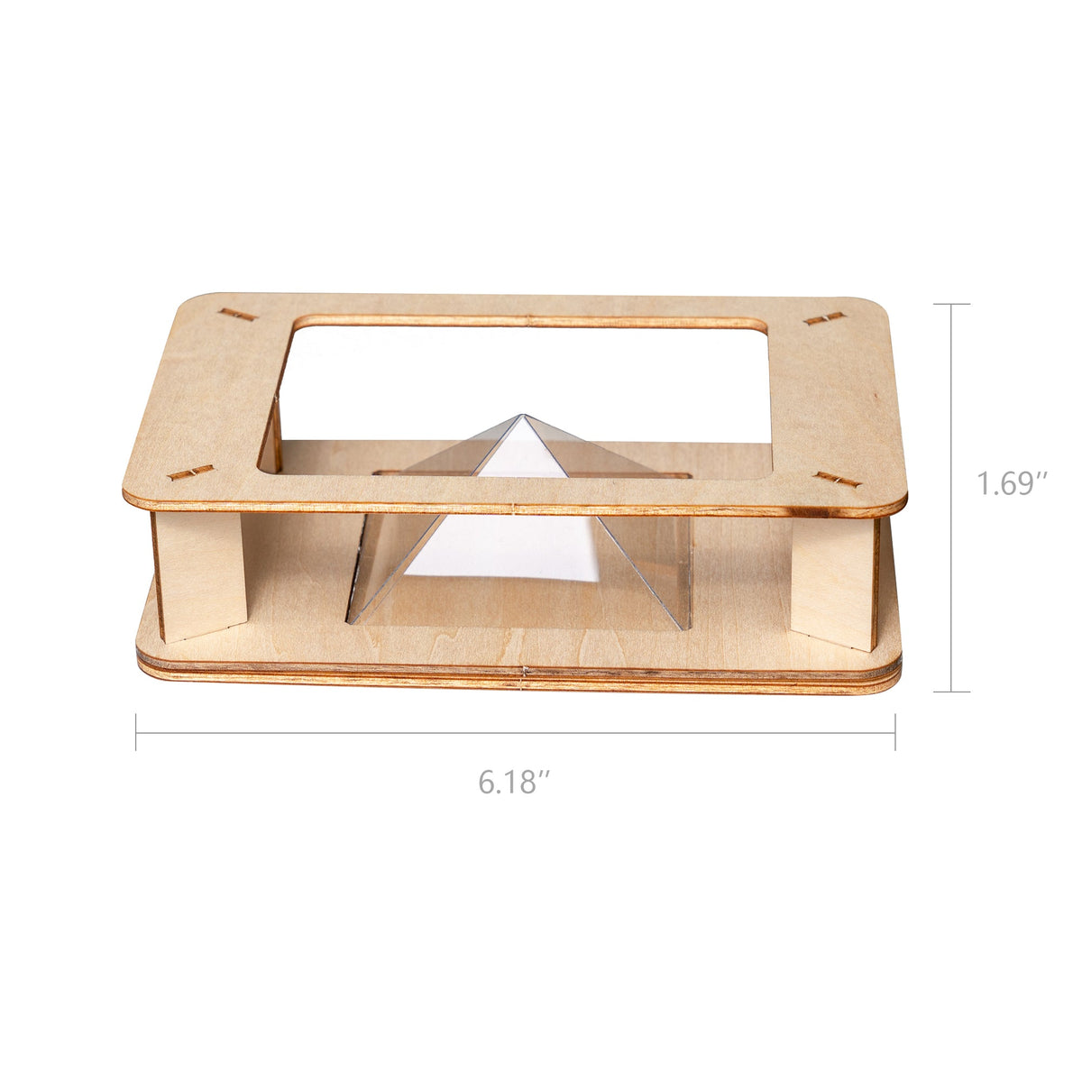 Kitsville Smartphone Hologram-Effect Projector Kit — dimension diagram