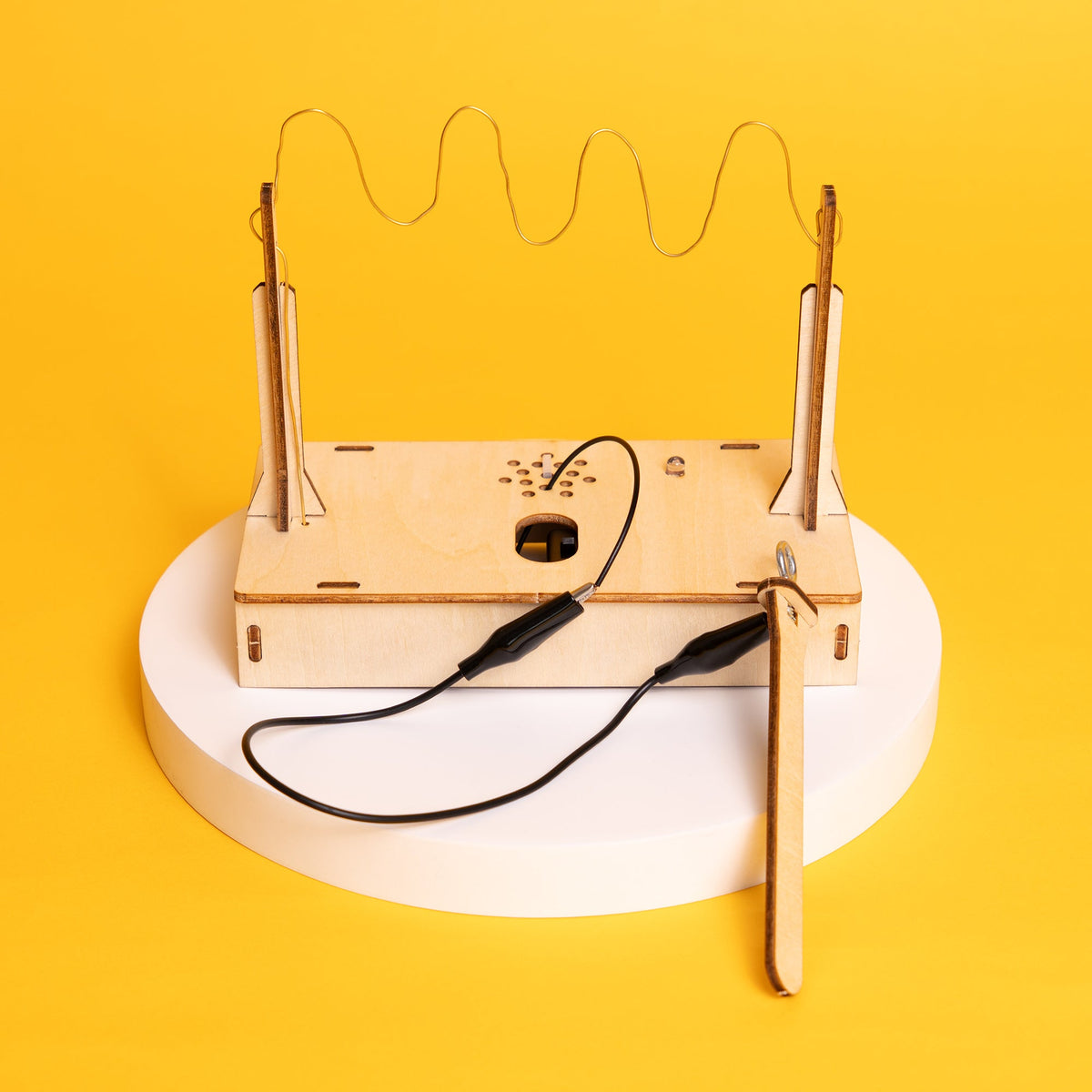 Kitsville Electronic Buzz Wire Game Kit — assembled buzz wire game