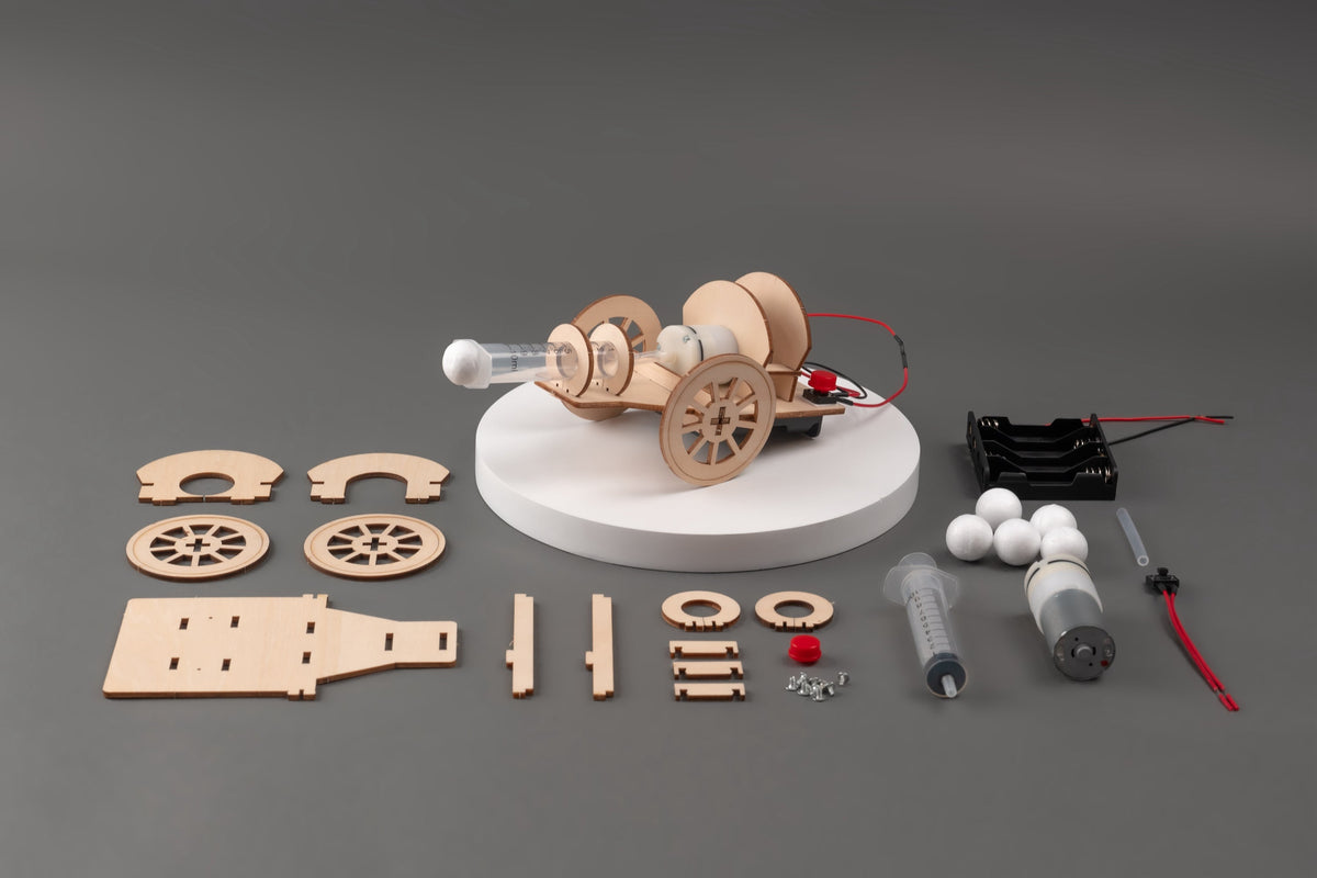 Kitsville ST030: Cannon model and assembly components