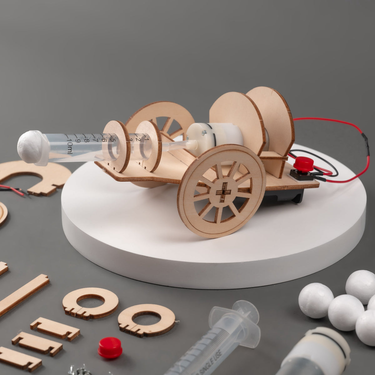Kitsville ST030: Cannon model with project parts