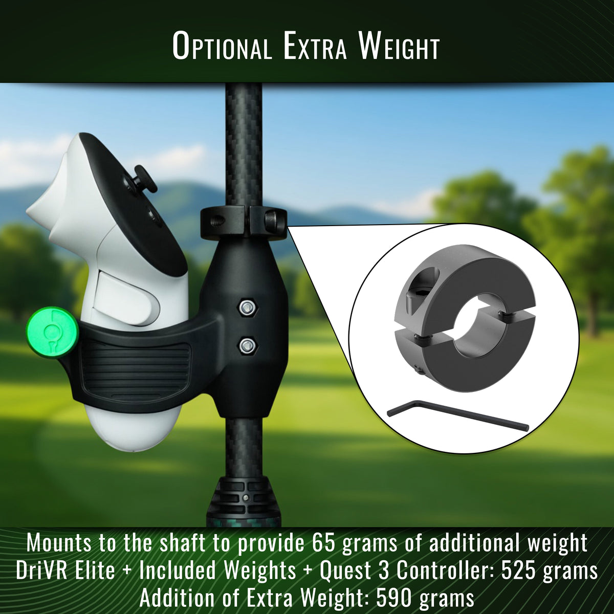 DeadEyeVR DriVR Elite Mini VR Golf Handle