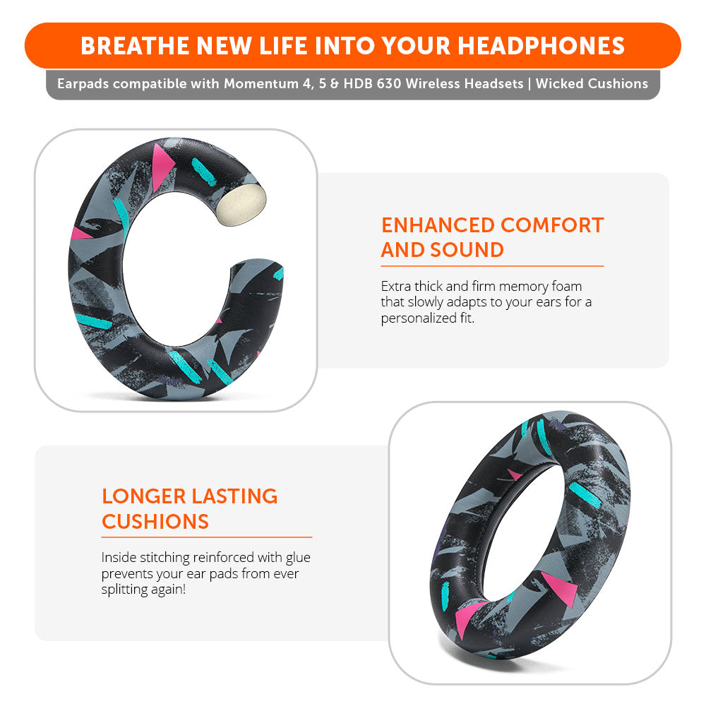 Wicked Cushions Sennheiser Momentum 4, 5 & HDB 630 Earpads - WC PadZ Momentum 4, 5 & HDB 630