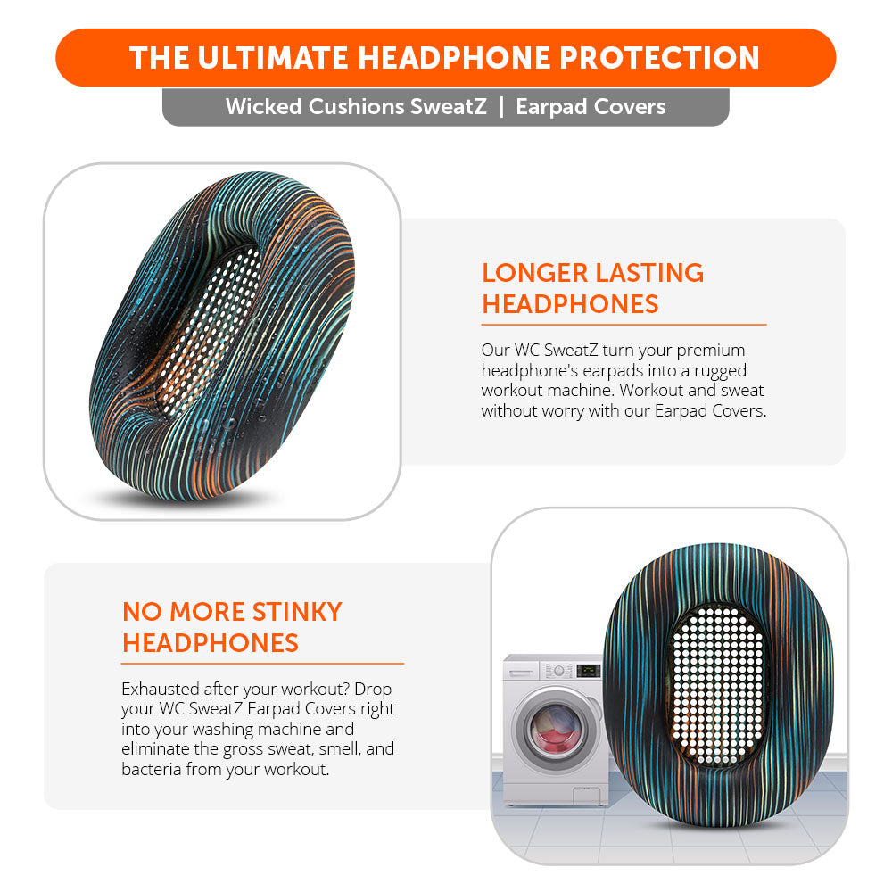 Wicked Cushions Sony WH-1000XM5 Earpad Sweat Covers - WC SweatZ