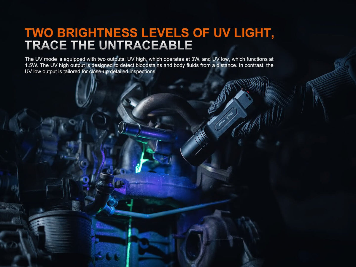 Fenix TK35R Rechargeable Flashlight — UV or Red Light