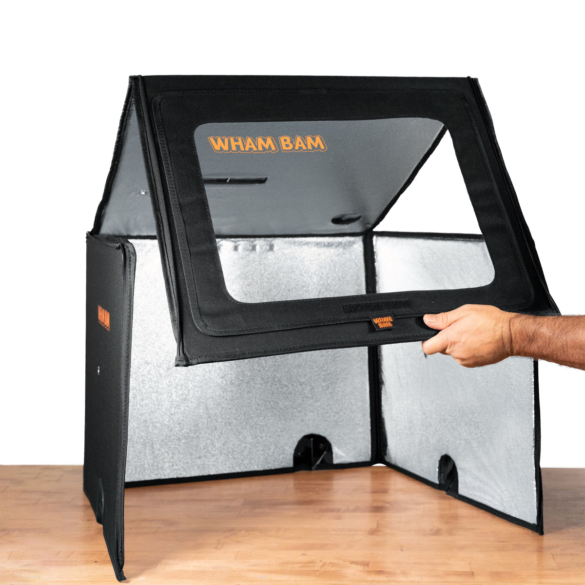 HotBox raised front door with reflective lining