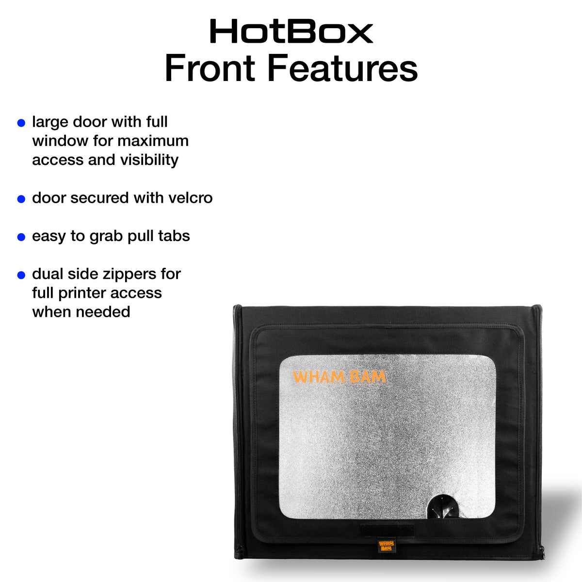 HotBox front-panel features