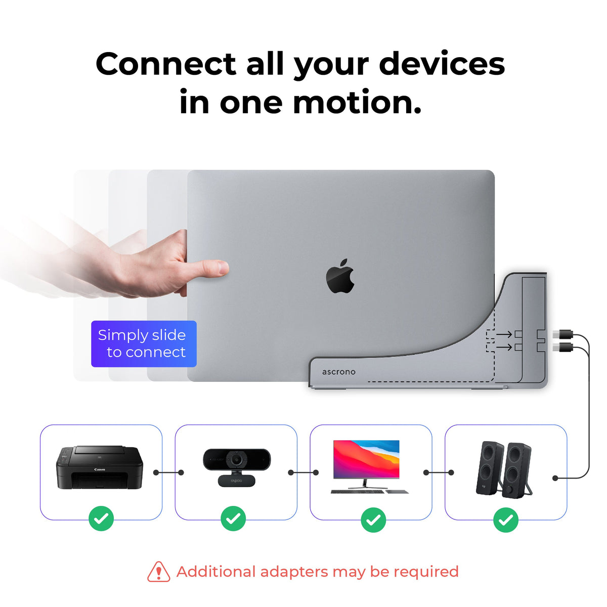 Ascrono MacBook Vertical Docking Station